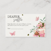 Ein Baby wird Windeln-Raffle-Babydusche zubereiten Begleitkarte (Vorderseite)