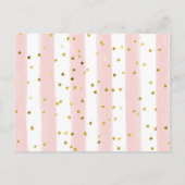 Ein Baby züchtet Tee-Party-Bücher für die Babykart Einladungspostkarte (Rückseite)