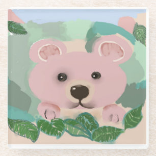 Ein Babybär Glasuntersetzer