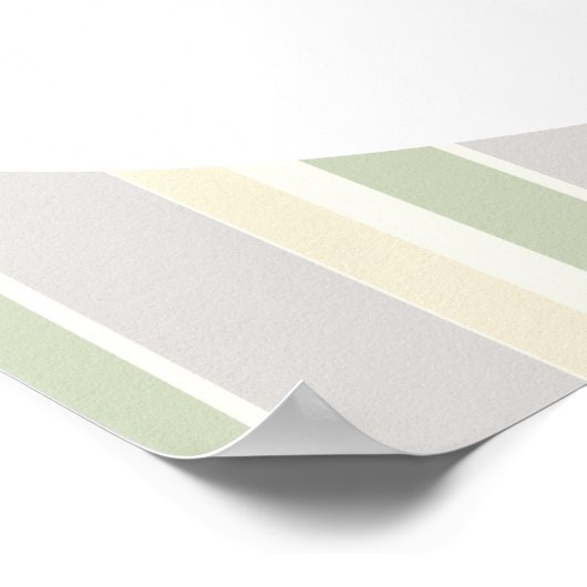 Ein Babyduschenbanner mit braunen Blättern Poster (Ecke)