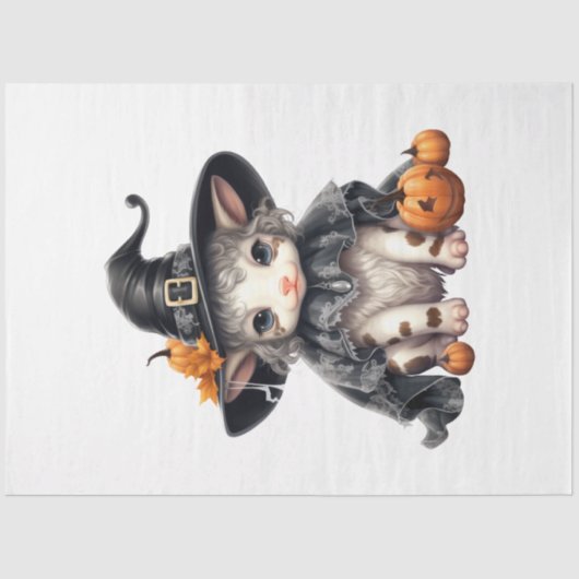 Ein Babyhähnchen der Halloween-Serie 6 Seidenpapier (Vorderseite)