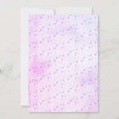 Ein Babyschmetterling ist auf dem Weg zur Mädchend Einladung (Rückseite)