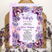 Ein Babyschmetterling ist auf dem Weg zur Mädchend Einladung