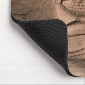 "Ein Bad Nehmend" Tigermauspad Mousepad (Ecke)