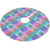 Ein Bad Snowflake Pop Art Treppenhaus Polyester Weihnachtsbaumdecke (Schrägansicht)