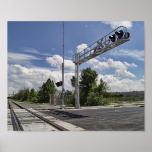 Ein Bahnübergang Poster