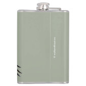 Ein Bald-Adler geht zum Himmel Flachmann (Rückseite)