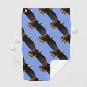 Ein Bald-Adler geht zum Himmel Golfhandtuch (Insitu)