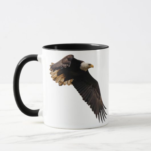 Ein Bald-Adler geht zum Himmel Tasse (Links)