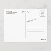 Ein Bald-Adler und die amerikanische Flagge Postkarte (Rückseite)