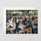 Ein Ball am Moulin de la Galette - Renoir Postkarte (Vorne/Hinten)