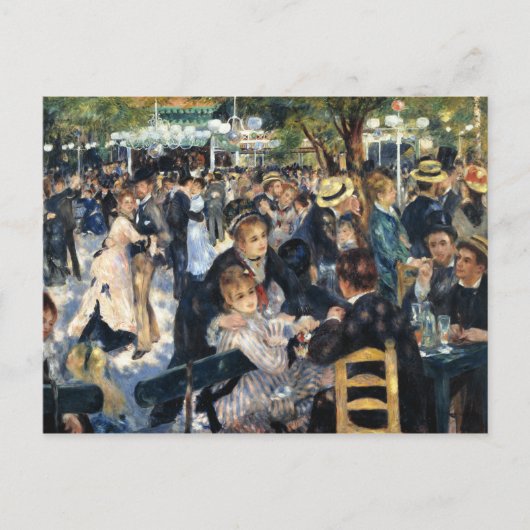 Ein Ball am Moulin de la Galette - Renoir Postkarte (Vorderseite)