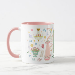 Ein Ball an der Crown Inn Tasse (Pink)