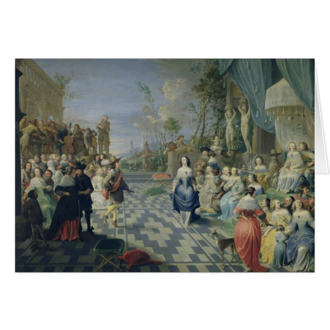 Ein Ball auf der Terrasse eines Palastes (Vorderseite (Horizontal))