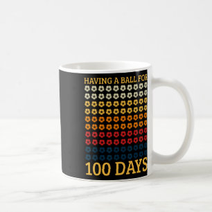Ein Ball für 100 Tage Fußball-Spieler-Schüler Kaffeetasse