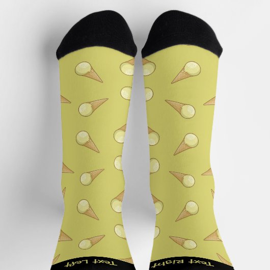 Ein Ball Ice Creme Cone Muster Socken (Oben)