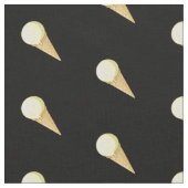 Ein Ball Ice Creme Cone Muster Stoff (Nahaufnahme)