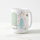 Ein Ball im Crown Inn (Weiß 15 oz) Tasse (VorderseiteRechts)