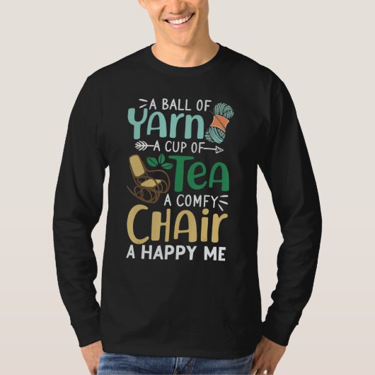 Ein Ball Yarn eine Tasse Tee Ein komischer Stuhl e (Vorderseite)