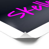 Ein Ballett-Tanz Skelett - Skellerina Poster (Ecke)