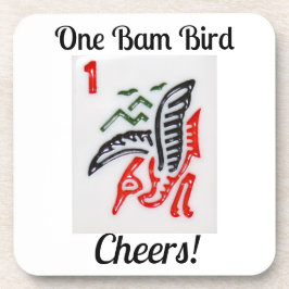 Ein Bam-Vogel-Mahjong-Getränkuntersetzer Getränkeuntersetzer