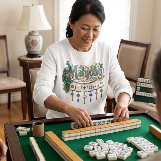 Ein Bam-Vogel Mahjong T-Shirt