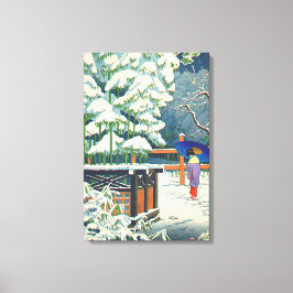 Ein Bambus im Schrein Fujishima Takeji Leinwanddruck