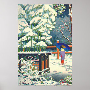 Ein Bambus in der Schrein Fujishima Takeji 1953 Po Poster