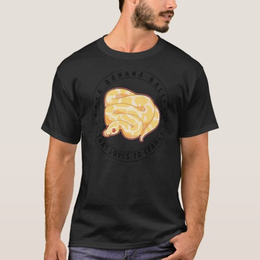 Ein Bananenball, der Liebe ist, Ball Python SA zu  T-Shirt (Vorderseite)