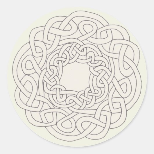 ein Bandknoten Runder Aufkleber (Vorderseite)