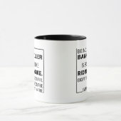 Ein Bank Teller ist einfach, Bank Telle Custom Tasse (Zentrum)