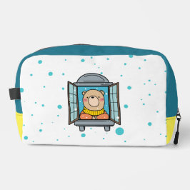 Ein Bär am Fenster Waschbeutel