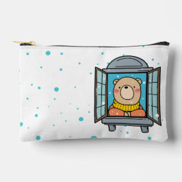 Ein Bär am Fenster Zubehörtasche