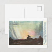 Ein Bär auf dem Weg Postkarte (Vorne/Hinten)