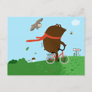 Ein Bär geht in die Stadt, Postkarte