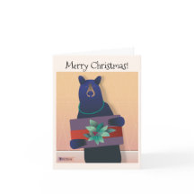 💕 Ein Bär hält ein Urlaubsgeschenk - ©️