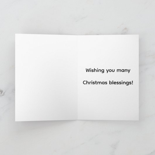 Ein Bär-iger Weihnachtsgruß Karte (Innenseite)