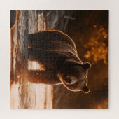 Ein Bär im Puzzle Creek Jigsaw (Horizontal)