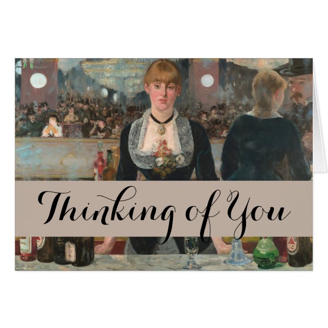 Ein Bar in den Folies-Bergère Edouard Manet (Vorderseite (Horizontal))