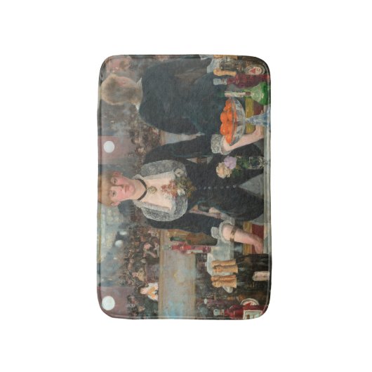 Ein Bar in den Folies-Bergère Edouard Manet Badematte (Vorderseite Vertikal)