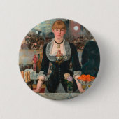 Ein Bar in den Folies-Bergère Edouard Manet Button (Vorderseite)
