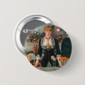 Ein Bar in den Folies-Bergère Edouard Manet Button (Vorne & Hinten)