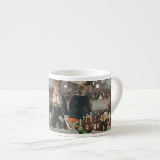 Ein Bar in den Folies-Bergère Edouard Manet Espressotasse (Vorderseite Rechts)