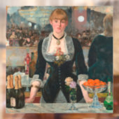 Ein Bar in den Folies-Bergère Edouard Manet Fensteraufkleber (Blatt 2)