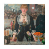 Ein Bar in den Folies-Bergère Edouard Manet Fliese (Vorderseite)