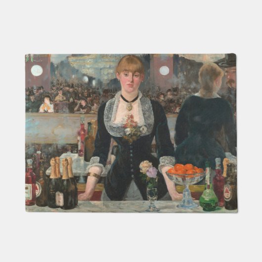 Ein Bar in den Folies-Bergère Edouard Manet Fußmatte (Vorderseite)