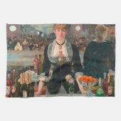 Ein Bar in den Folies-Bergère Edouard Manet Geschirrtuch (Horizontal)