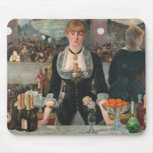 Ein Bar in den Folies-Bergère Edouard Manet Mousepad (Vorne)