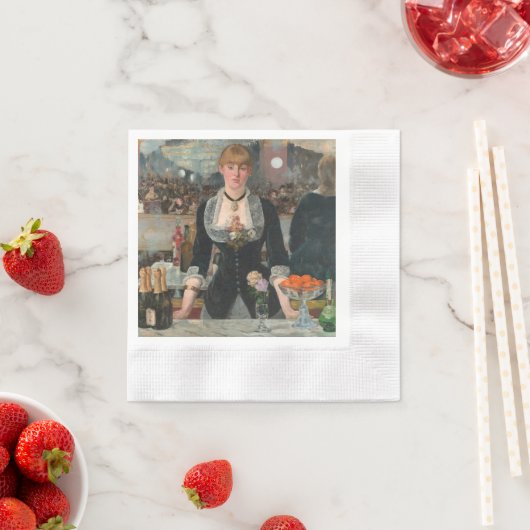 Ein Bar in den Folies-Bergère Edouard Manet Serviette (Beispiel)