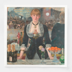Ein Bar in den Folies-Bergère Edouard Manet Serviette